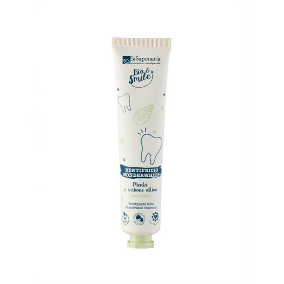 Dentífrico menta y carbón Bio 75ml La Saponaria