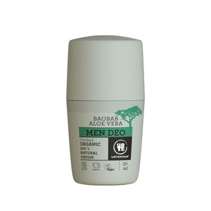 Desodorante hombre roll-on aloe y baobab Bio 50ml Urtekram