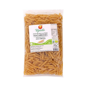 Macarrones de trigo blanco bio 500 g Vegetalia