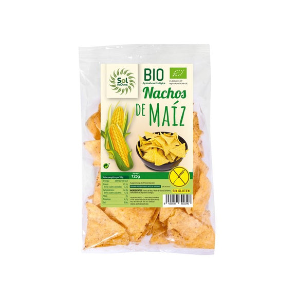 Nachos de maíz natural bio 125g Sol Natural